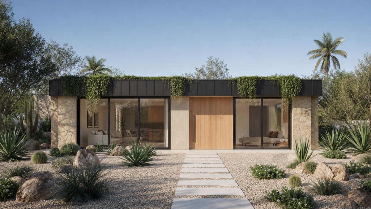 Argyle custom guest home matching the primary residence
