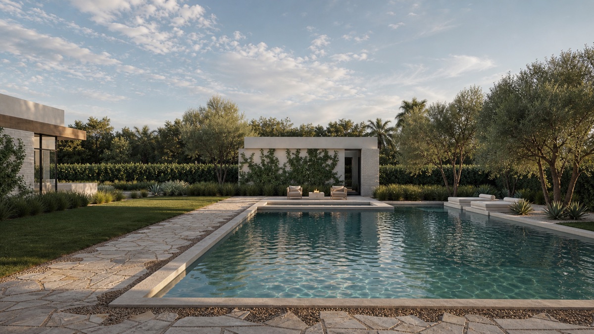 Mockingbird custom guest home matching the primary residence