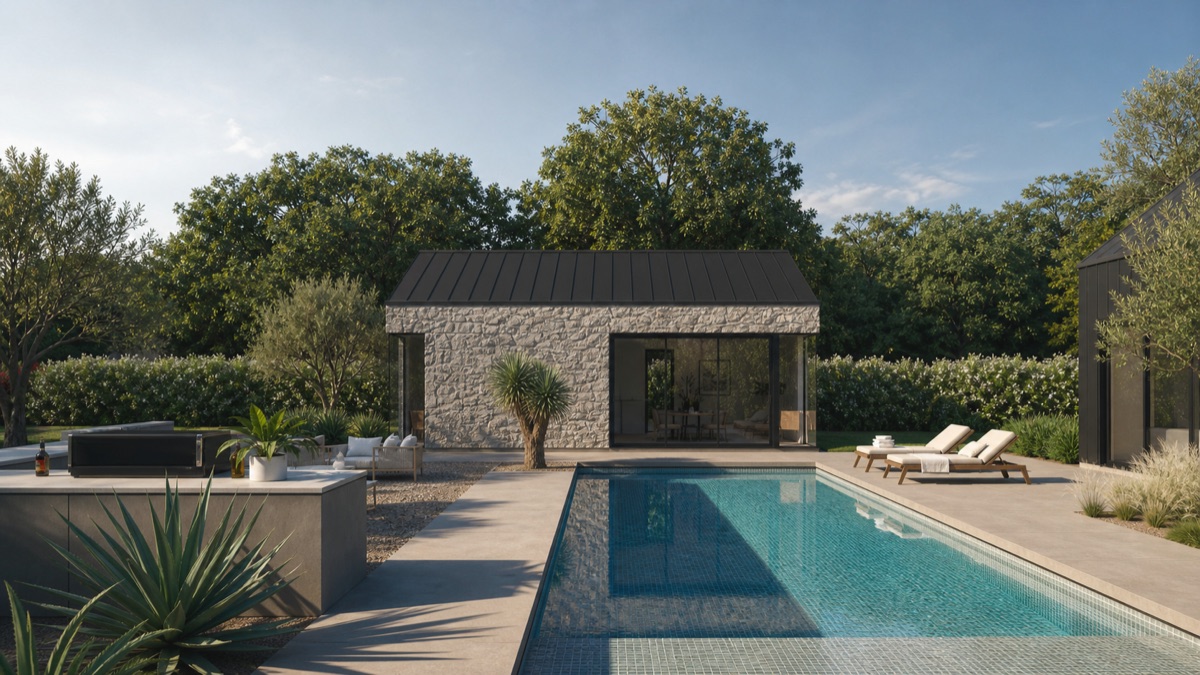Norte custom guest home matching the primary residence