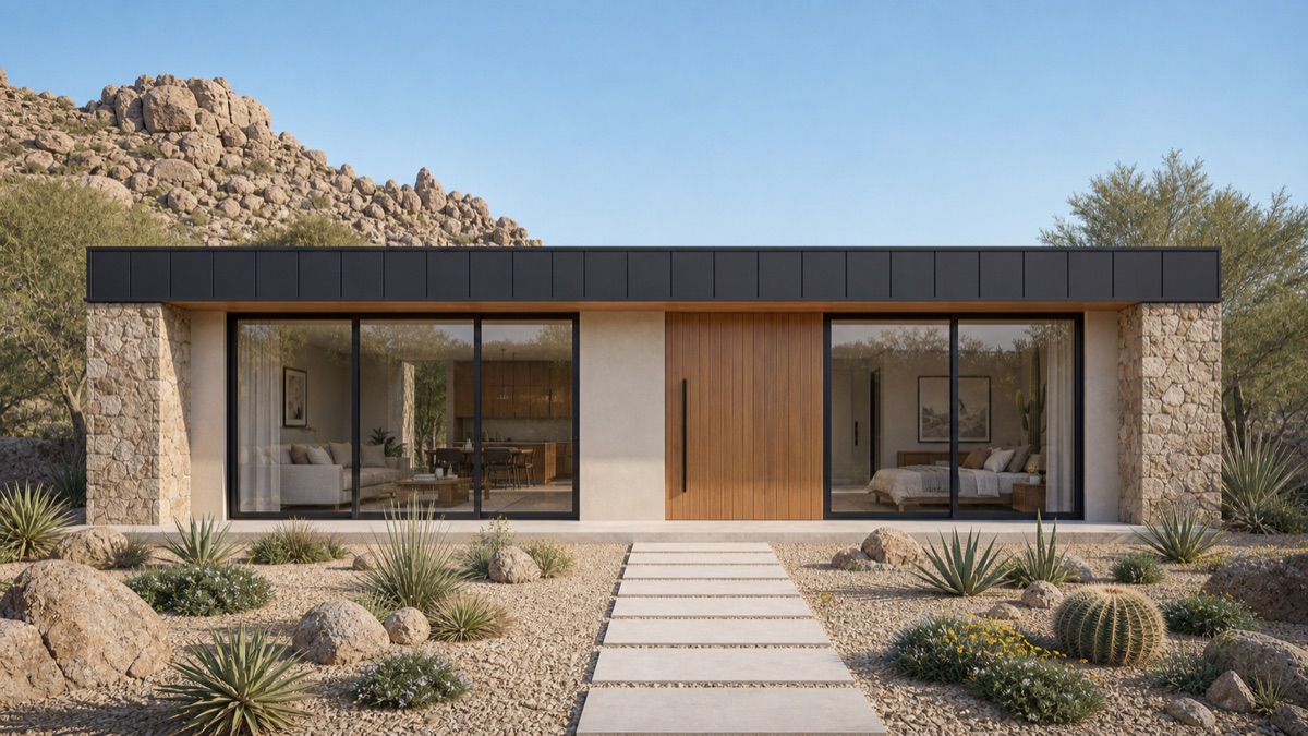 Solace custom guest home matching the primary residence
